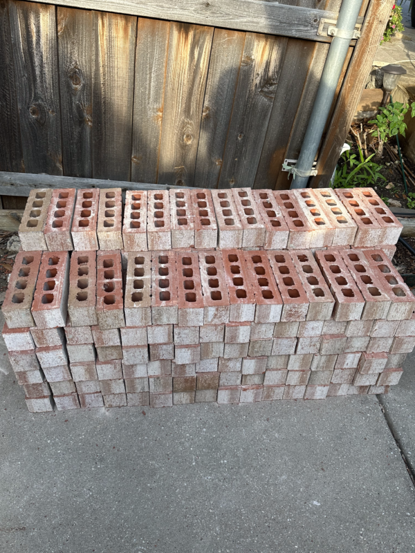 Mixed Rustic Red Bricks